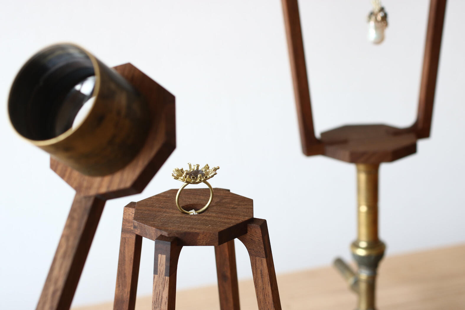 Jewellery Stands in Walnut